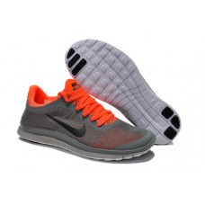 Nike free run 3.0 v5 EXT серый с оранжевым